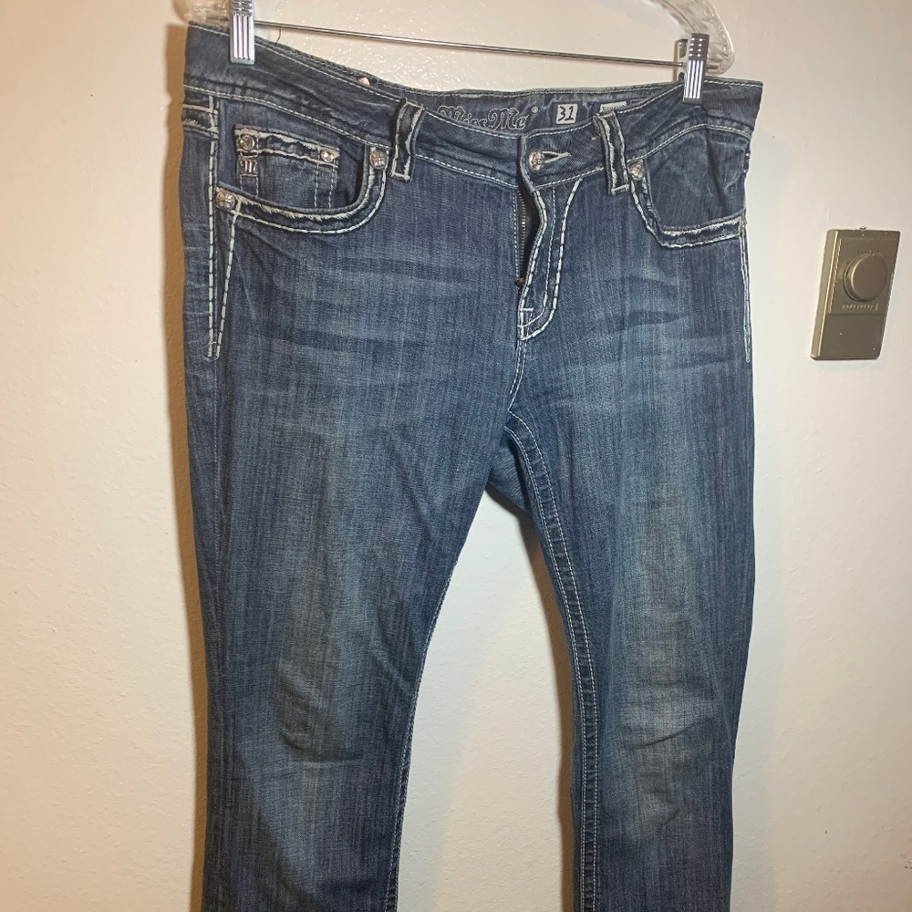 Miss Me Women's Saddle Stitch Jeans Boot Cut